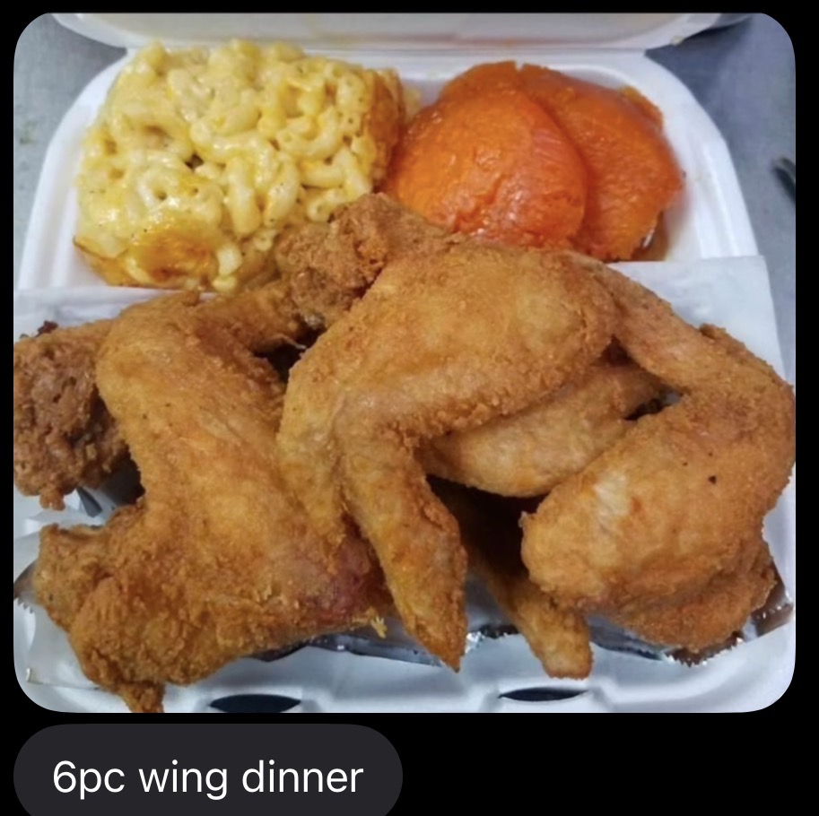 Chicken Wing Dinner (6pc)